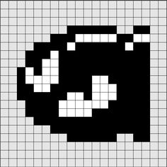 a black and white square with squares in the shape of a smiley face on it