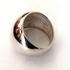 Sterling silver dome ring, Chunky silver ring, shiny silver ring, dome ring, mirror silver ring, hig Wedding Ring Gold, Rose Gold Morganite Ring, Large Stone Rings, Chunky Silver Rings, Unique Silver Rings, Hippie Rings, Tungsten Mens Rings, Tungsten Wedding Rings, Mirror Silver