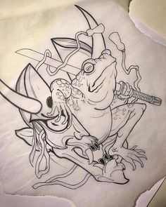 Element Tattoos, Elements Tattoo, Frog Tattoos, Japan Tattoo Design, Irezumi Tattoos, Asian Tattoos, Samurai Tattoo, Japan Tattoo, Japanese Tattoo Designs