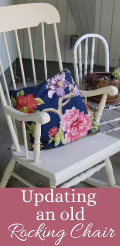 Outdoor Rocking Chair Refresh - Rough and Tumble Farmhouse Update Furniture, Old Rocking Chairs, Easy Diy Furniture, Outdoor Rocking Chair, Furniture Fix, Diy Furniture Easy, Outdoor Rocking Chairs, Furniture Renovation, Garage Sale