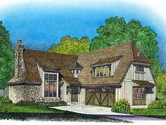 this is an artist's rendering of these country house plans for the homeowners