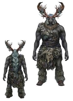 an image of some kind of creature with horns