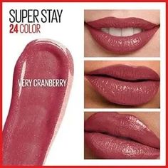 Maybelline | Makeup | Maybelline Superstay 24 2step Liquid Lipstick Very Cranberry 0 | Poshmark Cranberry Lipstick, Maybelline Superstay, Maybelline Makeup, Kissable Lips, Maybelline Super Stay, Lip Color, Makeup Products, Liquid Lipstick, Lip Colors