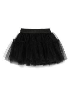 black tulle panels elasticated logo waistband slip-on style layered design tiered skirt full lining curved hem thigh-length Black Tutu Skirt, Black Tutu, 2024 Halloween, Teen Boy Outfits, Dress With Jean Jacket, Dolce And Gabbana Kids, Black Tulle, Layered Design, Stella Mccartney Kids