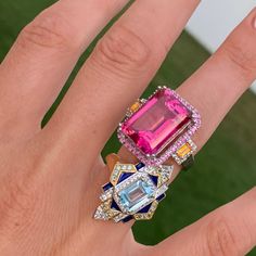 Celebrating Galentine’s Day in gorgeous gemstones 🌈 Styles: 927072 Architecture, Gemstones, Celebrities, Quick Saves