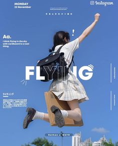 she looks excited to flying Mises En Page Design Graphique, Gfx Design, Grafic Design, Graphic Design Lessons, Japanese Graphic Design, Graphic Design Layouts, Graphic Design Fun, Graphic Design Tutorials