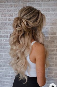 Up And Down Wedding Hairstyles, Some Up Some Down Wedding Hair, Wedding Hairstyles For Curtain Bangs, Wedding Hairstyles For Extensions, Part Up Wedding Hair, Boho Wedding Hair Down Side Part, Wedding Hairstyles Rustic, Bride Hairstyles Down Middle Part, Boho Wedding Hair Braid Loose Waves