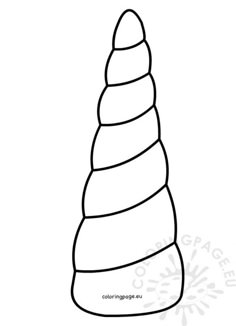 a black and white drawing of a cone