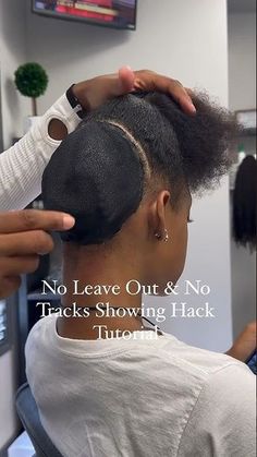 No leave out No tracks showing tutorial 🫶🏾 #quickweave #hairstyle #hairhacks Quick Weave Hairstyles Without Leave Out, V Part Hairstyles For Black Women, Quickweave Hairstyles No Leave Out, Quick Weave Ideas No Leave Out, Quick And Easy Weave Hairstyles, Half Up Half Down No Leave Out, Diy Weave Hairstyles, No Leave Out Hairstyles, Fixing Weavon Hairstyles