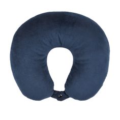 Comfortable design., This U-shaped neck pillow provides a soft and resilient cushion on which to support and rest your head, neck and shoulders. With premium polyester fill and a soft plush cover, this neck rest is a comfortable companion when traveling on trains, planes and automobiles. Available in navy, raspberry, chevron and teal. | TravelSmart by Conair Plush Fiberfill Neck Rest - Navy Best Neck Pillows For Travel, Blue Neck Pillow, Bonnet Hair Dryer, Cervical Memory Foam Pillows, Curling Brush, Travel Hair Dryer, Neck Support Pillow, Detangling Hair Brush, Hair Frizz