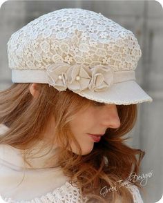 Fiddler Cap, Hat Patterns To Sew, Diy Hat, Hat Ideas, Fancy Hats, Hat Collection, Millinery Hats, Scarf Hat