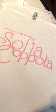 Directed By Sofia Coppola Shirt, Written By Sofia Coppola Shirt, Sofia Coppola Aesthetic Outfit, Sofia Coppola Shirt, Sofia Coppola Aesthetic, Directed By Sofia Coppola, Sofia Coppola Movies, Digital Closet, Pink Aura