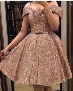 Gold Formal Dress Short, Rose Gold Formal Dress, Formal Dress Short, Rose Gold Prom Dress, Gold Dress Short, Gold Formal Dress