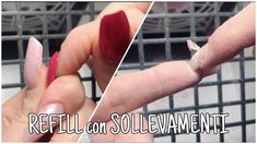 two pictures showing the same nail color and how to remove it from being used on someone's nails