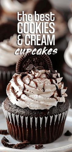 the best cookies and cream cupcakes