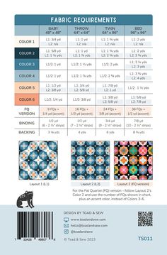 the fabric guide for fabrics and quilting