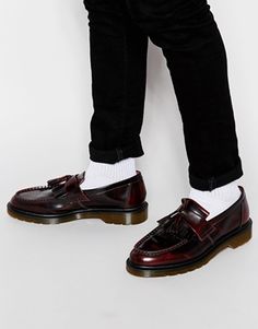 Dr Martens Adrian Tassel Loafers Adrian Tassel Loafer Outfit Men, Dr Martens Adrian Outfit Men, Mens Footwear Trends, Martens Loafers, Loafers Outfits, Loafers Men Outfit, Kicks Shoes