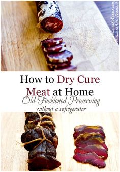 the cover of how to dry care meat at home