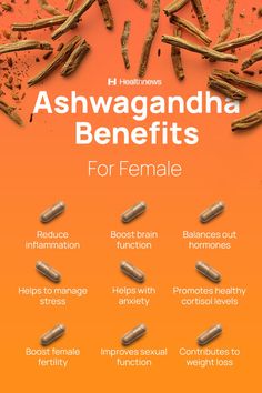 Attention ladies! Have you ever heard of #ashwagandha?   Here are the main benefits it provides to women. If you want to learn more about ashwagandha - check out the full article on Healthnews. Awshawanda Benefits, Ashwagandha Root Benefits, Aswangada Benefits, Ashgawanda Benefits Women, Ashwagandha Benefits For Women Fertility, Ashawangda Benefits For Women, Ashawangda Benefits, Ashwagandha Benefits For Women, Ashwagandha Gummies