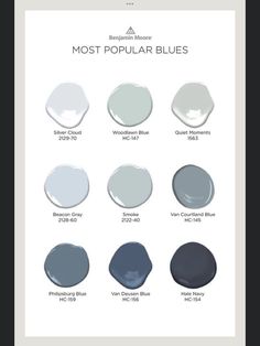 the most popular blue paint colors