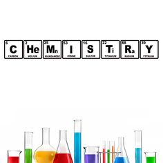 Chemistry decal with periodic table, Chemistry classroom decal Chemistry Lettering, Periodic Table Elements, Elements Of Chemistry, Chemistry Elements, General Chemistry Calligraphy, The Periodic Table, Chemistry Board Decoration Ideas, Chemistry Project Ideas High School, Chemistry Design Ideas