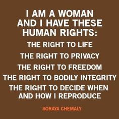 the right to privacy quote by sora chemaly on women and human rights