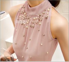 Chiffon Shirt Blouse, Women Chiffon Blouse, Women Turtleneck, Sleeveless Outfit, Dressy Blouse, Sleeveless Turtleneck, Womens Turtleneck, Summer Blouses, Chiffon Shirt