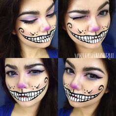 Maquillage Halloween Simple, Halloween Alice In Wonderland, Alice In Wonderland Makeup, Wonderland Makeup