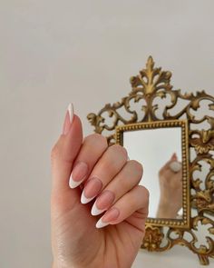 Dai Demaio | fashion & lifestyle on Instagram: “Classy&Stlylish 🤍 . . . . #nailart #nailsdesign #nailinspo #daianademaio #francesitas #francesitasuñas #francesitasnegras #u�ñasalmendradas…” Fashion Lifestyle, Nail Inspo, Nail Designs, Crown Jewelry, Nail Art, Engagement Rings, Lifestyle, Nails, On Instagram