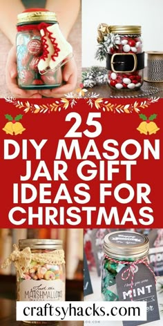 25 diy mason jar gift ideas for christmas that are easy to make and cheap