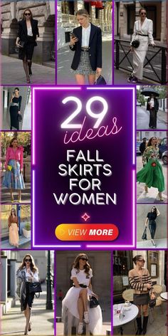 Embrace the season with stylish fall skirts for women that are perfect for various occasions. Create chic work outfits by pairing a midi skirt with a cozy sweater and boots. For an office outfit, opt for a sleek black skirt and a blouse. Fall skirts for women also make great photoshoot outfits; try a patterned skirt for a unique look. Whether you prefer long or mini skirts, these outfits offer endless fashion possibilities. Floral Skirt Outfits Fall, Black Skirt Outfit Fall, Long Black Skirt Outfit, Endless Fashion, Skirt Outfit Fall, Black Skirt Outfits, White Turtleneck Sweater, Tulle Skirt Black, White Lace Skirt