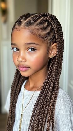 Mixed Curly Hair Braid Styles Kids, Kid Protective Hairstyles, Braid Kids Hairstyles, Braided Styles For Kids, Mixed Girl Hairstyles Kids Braids, Braids Kids Black, Braids For Mixed Girls Kids, Boho Braids Kids, Kids Boho Braids