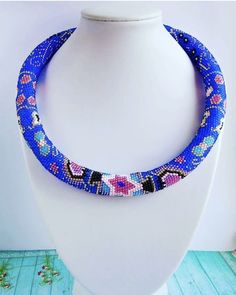 A chic indigo necklace will brightly complement any look. You will look incredible in it. Necklace made of Czech beads Bohemian Blue Round Beads, Bohemian Blue Beaded Round Necklace, Bohemian Blue Round Beaded Necklace, Handmade Blue Round Necklaces, Blue Beaded Chain Beads As Gift, Blue Beaded Chain Beads For Gift, Blue Beaded Necklace For Gift, Blue Necklaces With Large Beads For Gift, Traditional Blue Necklaces With Tiny Beads