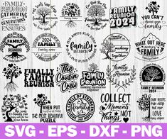 family reunion svg eps dxf png files for cricut and silhouette