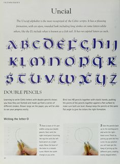 an instruction manual for writing the alphabet in cursive and hand - written type