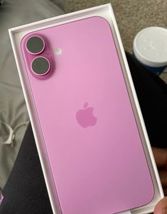 the pink iphone case is open and ready to be used by someone with no hands