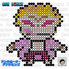 an image of a pixellated character with the word one piece on it's chest