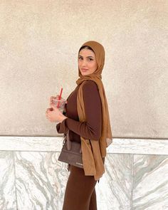 Hijab Fashion Noor Jawad, October 3rd, Hijab Aesthetic, Everyday Fashion Outfits, Dark Beige, Hijab Fashion, Light Brown, Everyday Fashion, Dark Brown