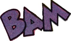 the word bann written in purple and black ink