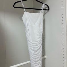 Never Worn, Very Flattering On, But Not See Through Long Midi, White Bodycon, Long Midi Dress, Colorful Dresses, Women's Dress, Color White, Bodycon Dress, Size 2, Midi Dress