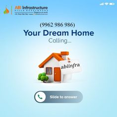 a house with the words your dream home calling