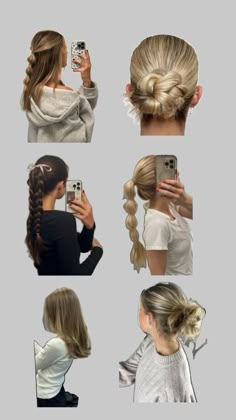 4th Of July Hair With Rubber Bands, Easy School Hairstyles For Teens, River Hairstyles, How To Do Hair, Fav Hairstyles, Preppy Hairstyles, Hairstyle Examples, Softball Hairstyles, Everyday Hair