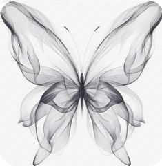 Water Tattoo Design, Black White Butterfly, Floral Back Tattoos, Butterfly Clipart, Monochromatic Art, Stylist Tattoos, Butterfly Clip Art, Art Printables