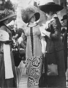 Women In Dresses, Edwardian Costumes, Fashion 1910, Three Women, Look Retro, Photo Vintage, Edwardian Era