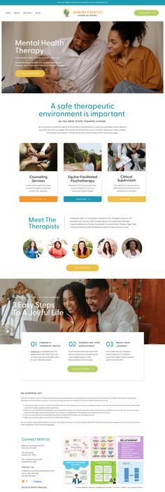 Showit Counseling & Therapy Website Design | Therapist Website Health Website, Design Therapy, Therapy Clinic, Therapy Center