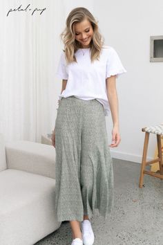 Wide leg boho pants, green wide leg pants, high waist wide leg pants, casual summer pants, cute summer pants Viscose Wide-leg Pants With Elastic Waistband, Loosely Fitted Viscose Wide Leg Pants, Chic Green Relaxed Fit Bottoms, Versatile Ankle-length Wide Leg Pants, Viscose Wide Leg Pants With Elastic Waistband, Chic Wide-leg Viscose Pants, Chic Wide Leg High Waist Pants With Elastic Waistband, Chic Wide Leg Pants With Elastic Waistband, Chic High Waist Wide Leg Pants With Elastic Waistband