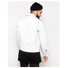 White Heavy Biker Jacket - Classic Leather Jacket, Lambskin Jacket, White Leather Jacket, Motorcycle Jacket Mens, Fringe Leather Jacket, Trench Coat Men, Biker Jackets, Men's Leather Jacket, Real Leather Jacket