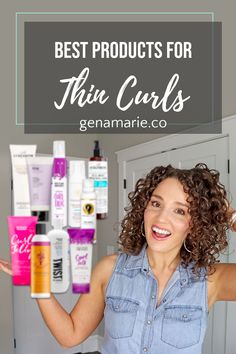 VIDEO: How to Make Curls Tighter at the Root & More Defined – Gena Marie Texture Hair Products, Best Products For Curly Hair Top 10, 2c Curly Hair Products, Drugstore Curly Hair Products, Best Products For Curly Hair, Best Curly Hair Products, Curly Hair Routine Products, Next Day Hair, High Porosity Hair