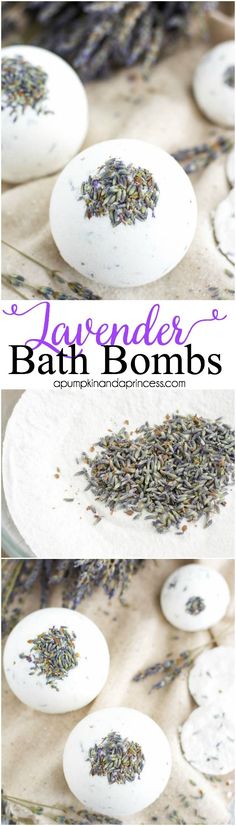 DIY Lavender Bath Bombs - A Pumpkin And A Princess Lavender Diy, Diy Lush, Bath Boms, Bath Bomb Recipes, Bath Essentials, Random Ideas