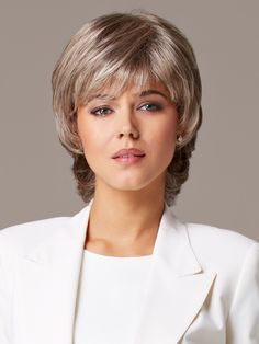 Pixie Bob Cut, Smart Hairstyles, Medium Shag Hairstyles, Human Hair Wigs With Bangs, Cheap Lace Front Wigs, Short Pixie Bob, Short Lace Front Wigs, Grey Wig